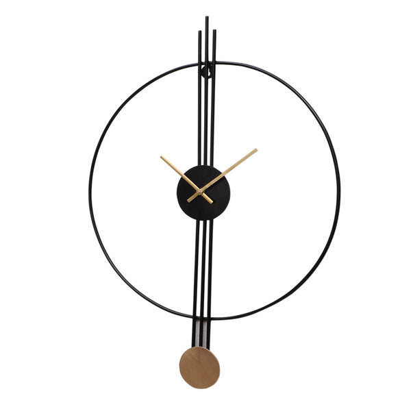 Amaya Decors Ring & Stripes Metal Wall Clock