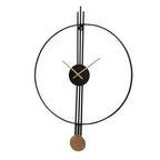 Amaya Decors Ring & Stripes Metal Wall Clock