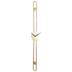 Amaya Decors Long Striped Gold Wall Clock