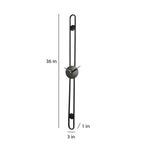 Amaya Decors Long Striped Black Wall Clock