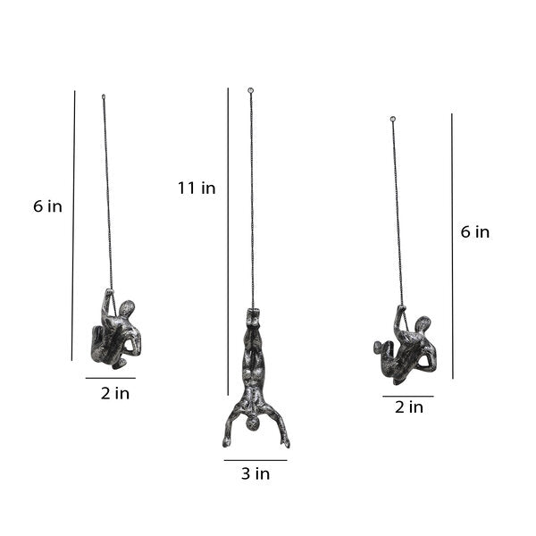 Amaya Decors Hanging Men with Chain Wall Art