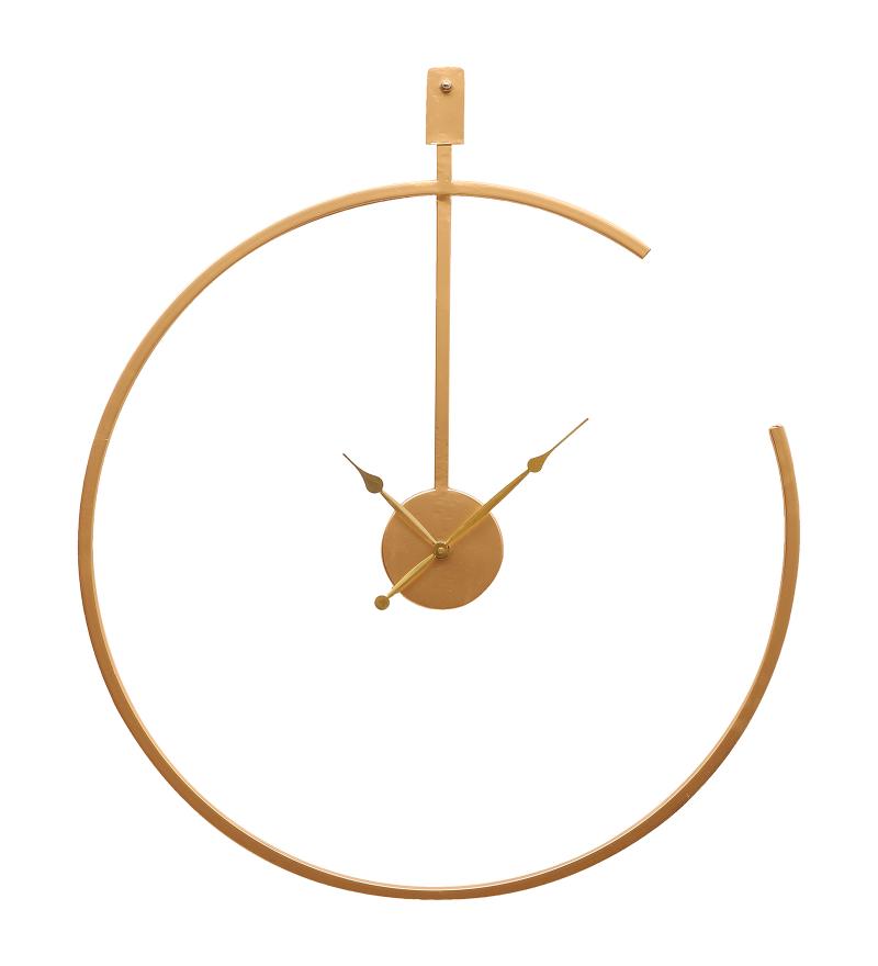 Amaya Decors Gold Half Ring Clock
