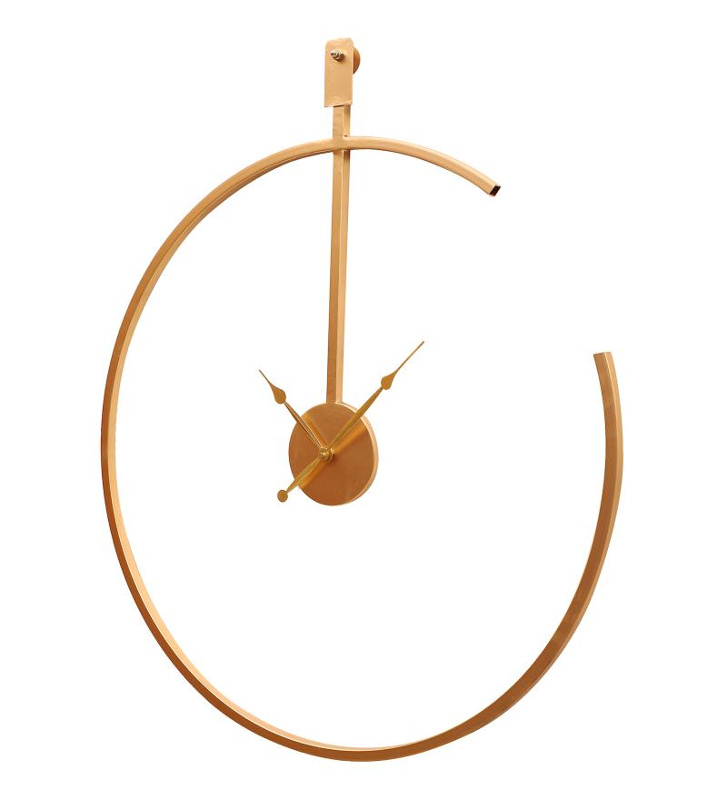 Amaya Decors Gold Half Ring Clock