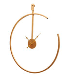Amaya Decors Gold Half Ring Clock