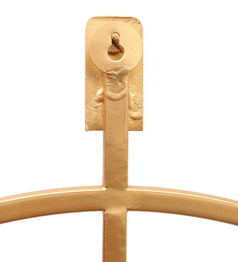 Amaya Decors Gold Half Ring Clock