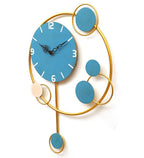 Amaya Decors Green & Gold Pendulam Clock