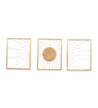 Amaya Decors Sun Metall Wall Decor Set of 3