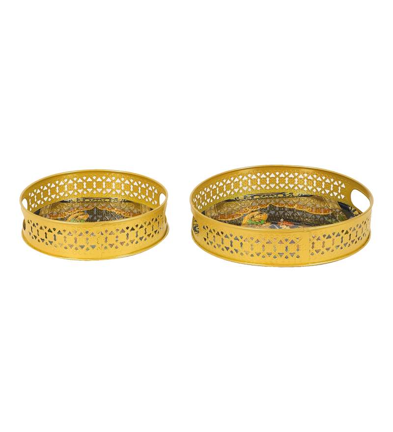 Amaya Decors Wedding Design Tray Set of 2