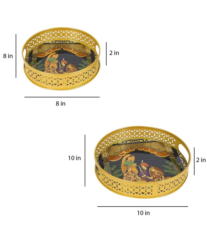 Amaya Decors Wedding Design Tray Set of 2