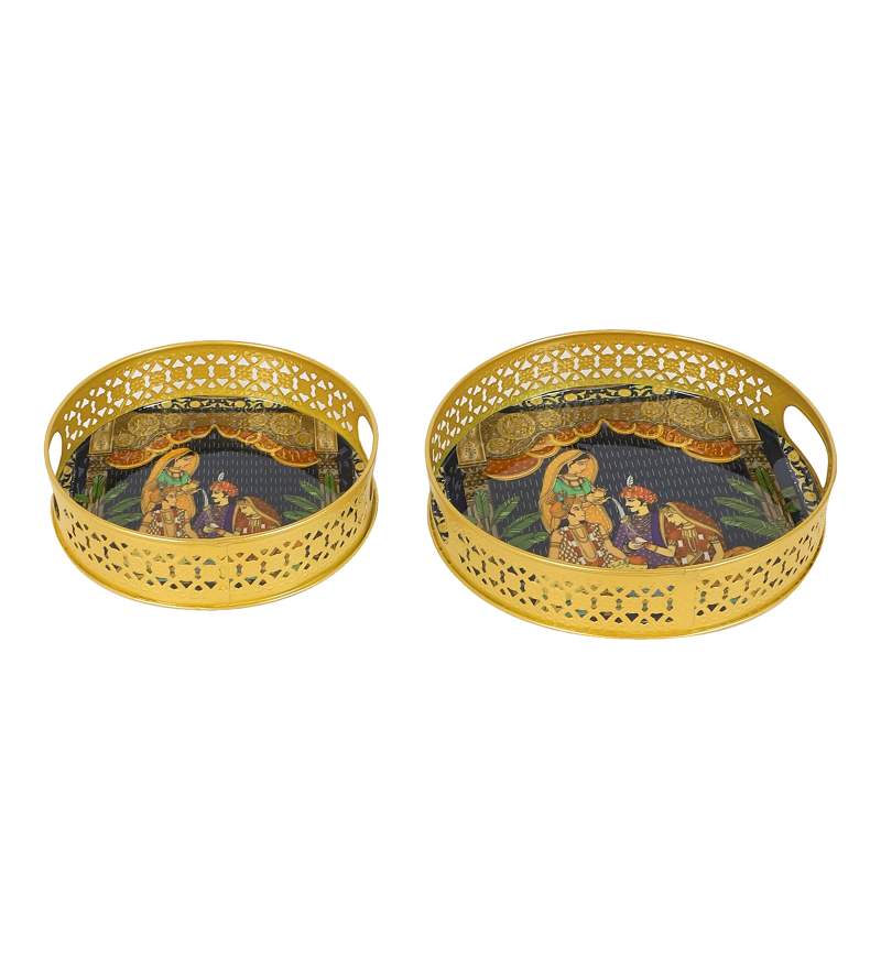 Amaya Decors Wedding Design Tray Set of 2