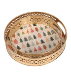 Amaya Decors Christmas Gifts Metal Basket Set of 2 | Gold | Iron with Powder Coating