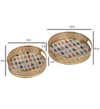 Amaya Decors Christmas Gifts Metal Basket Set of 2 | Gold | Iron with Powder Coating