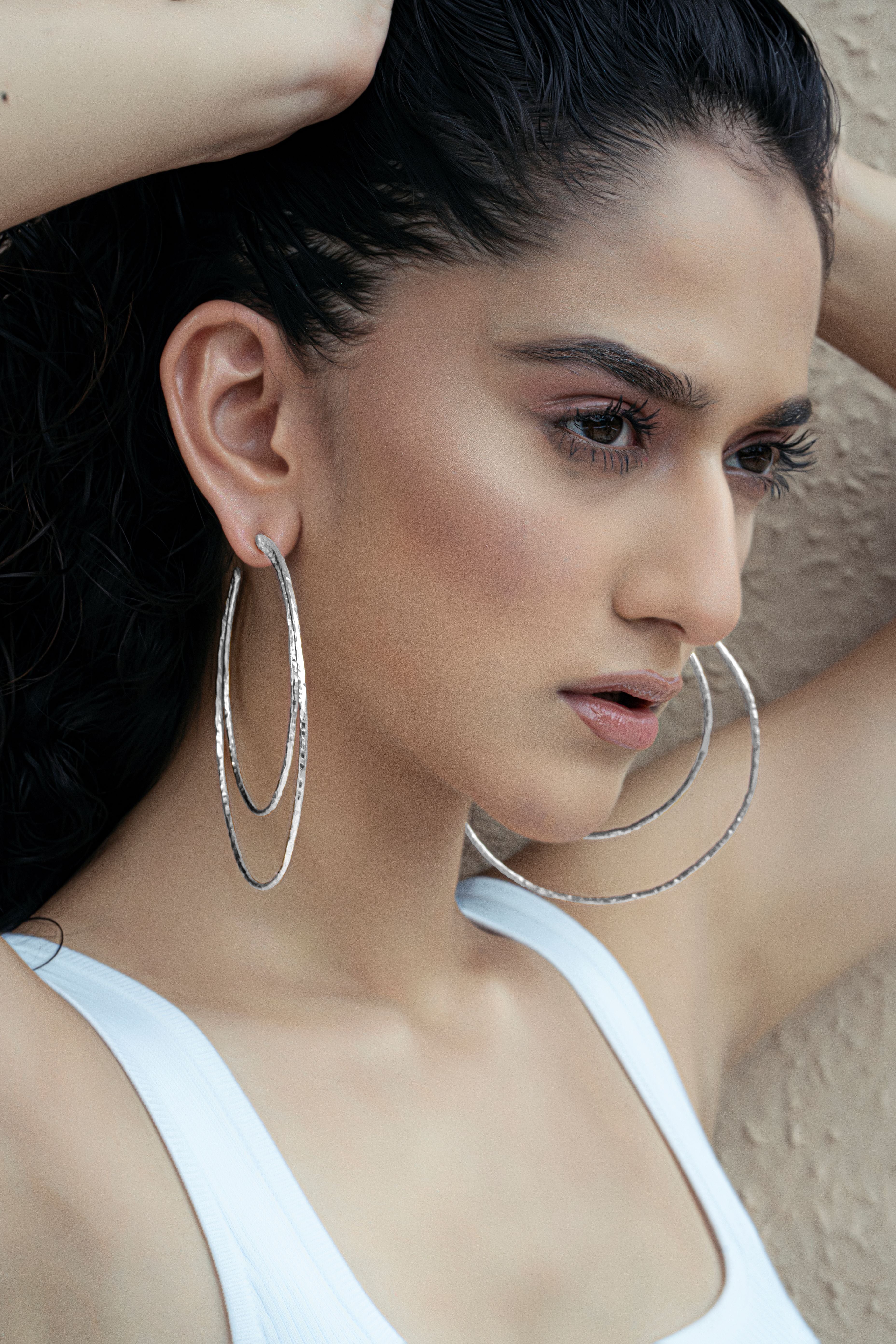 Kimberly Hoops - Silver