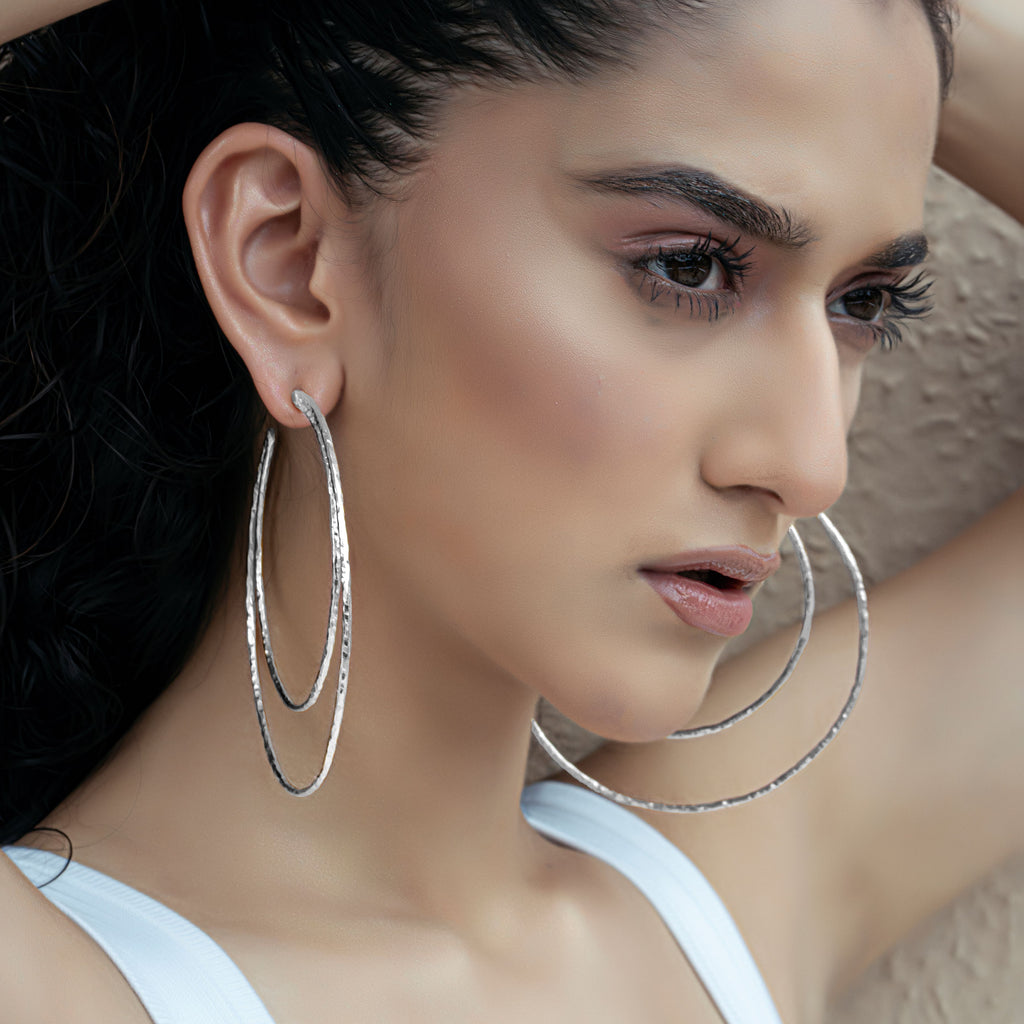 Kimberly Hoops - Silver