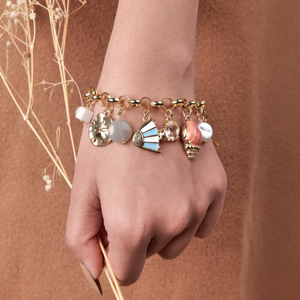 Beach Please Charm Bracelet