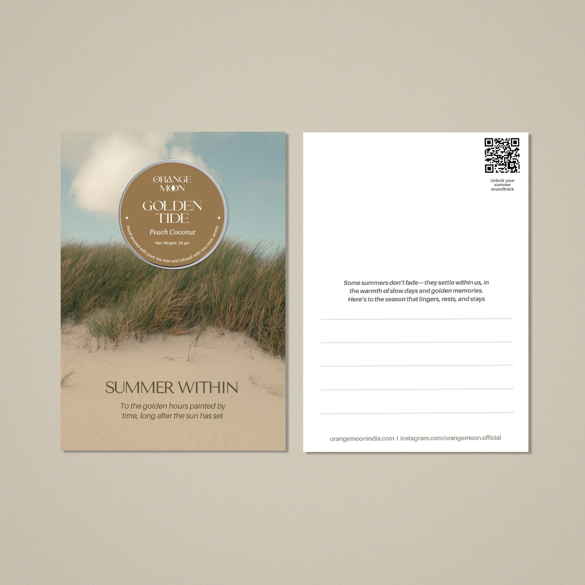 Scent of Summer – Postcards with Tin Candle