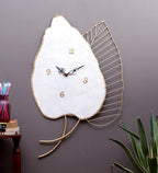Amaya Decors Double Leaf Wall Clock