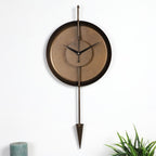 Amaya Decors Brown Textured Cone Clock