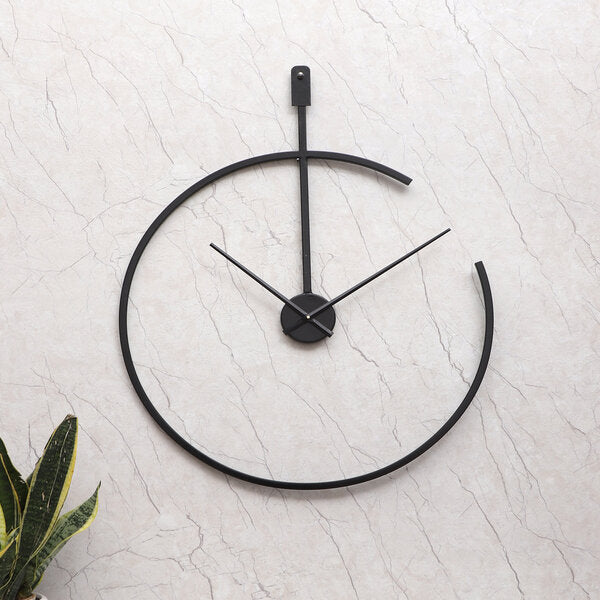 Amaya Decors Half Ring Metal Wall Clock