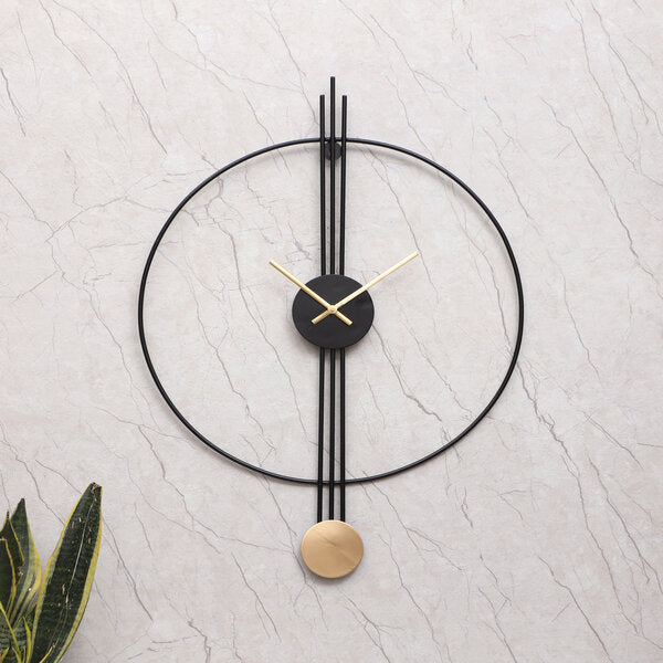 Amaya Decors Ring & Stripes Metal Wall Clock