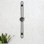 Amaya Decors Long Striped Black Wall Clock
