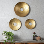 Amaya Decors Round Ring Hole Wall Decor Set of 3