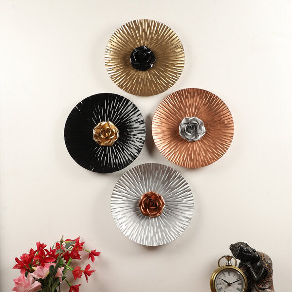 Amaya Decors Rose Wall Décor Set of 4